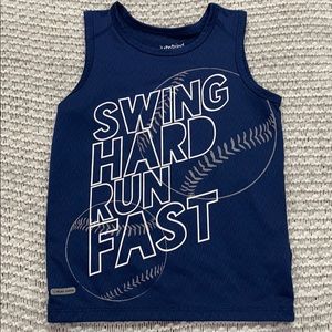 Boys size 5 baseball muscle tank top